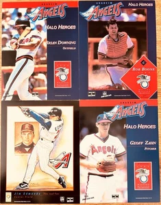 Bob Boone Brian Downing Jim Edmonds Geoff Zahn 1997 1998 Angels 8x11 photo cards - Picture 1 of 1