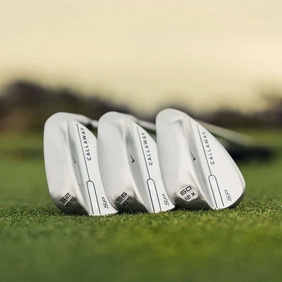 Callaway Opus SP Brushed Chrome 3 Piece Wedge  RECOIL Dart  Pk Loft/Bounce/Grind - Image 1 of 4