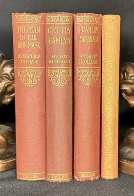 Collins Clear Type Press Lot of 4: HC c1932 Iron Mask, Geoffry Hamlyn, Framley.. - Image 1 of 4