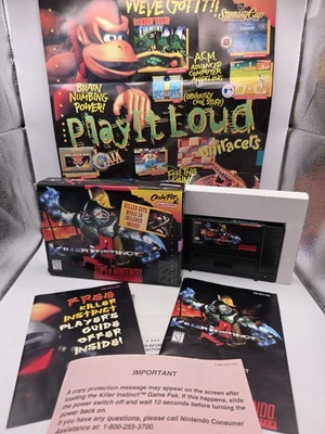 Killer Instinct - Super Nintendo SNES CIB con todos los insertos gran forma auténtico Foto 1 de 4