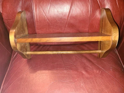 NEW Home Interiors Solid Wood Wall Accent Shelf With  Permanent Towel Dowel  - Image 1 of 4