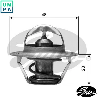 THERMOSTAT COOLANT TH00391G2 FOR VW SANTANA GOLF/�/Cabriolet/I/II/Mk SCIROCCO - Image 1 of 4