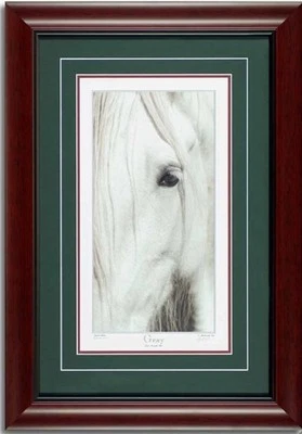 Gris por John S. Hockensmith - Impresión artística #280/1000 certificado de autenticidad arte de caballo enmarcado Foto 1 de 4