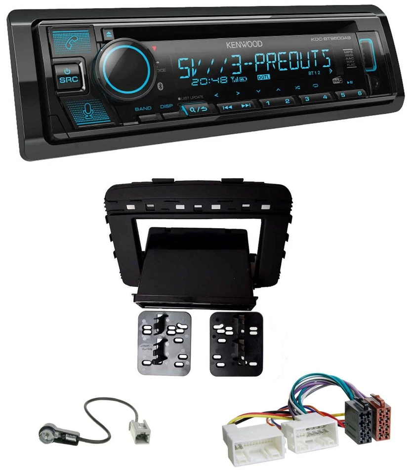 Kenwood Bluetooth USB CD MP3 DAB Autoradio für Kia Sorento (UM, ab 03/2015) - Bild 1 von 4