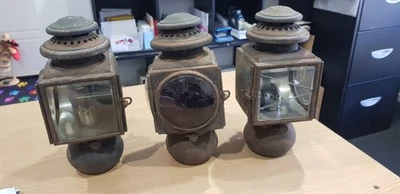 SET OF CLASSCO 1913-1915 MODEL FORD T SIDE LIGHTS AND TAIL LIGHT GOOD CONDITION - Image 1 of 4