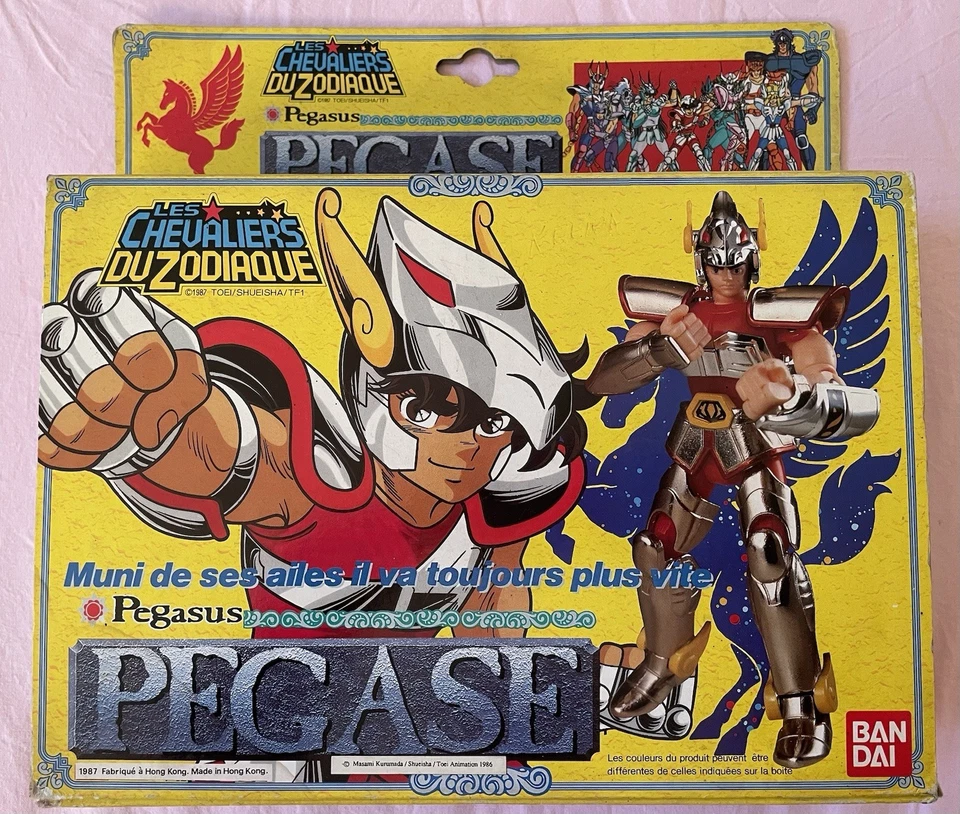 Vintage Chevaliers Du Zodiaque Bandai Seiya Pégase V1 Occasion Boîte FR HK - Photo 1/4