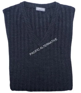 Pull LC bleu marine Homme grande taille 64 gilet 4XL waistcoat king size NEUF - Picture 1 of 9