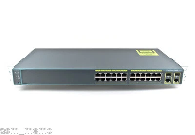 CISCO WS-C2960-24PC-L 24 Port 10/100mbps POE Switch Dual Uplink ios 15.0 Tested - Image 1 of 3