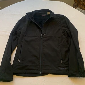Two Black Double Diamond Zip up Jacket Size XL Coat. Fleece Lined Green and Blk - Picture 1 of 7