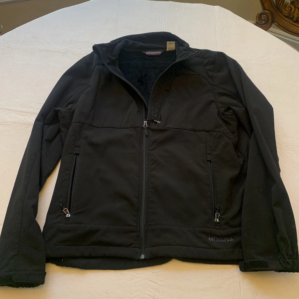  Два черный двойной бриллиант молнии куртка размер XL пальто. Флисовая подкладка зеленый и черный - Изображение 1 из 4
