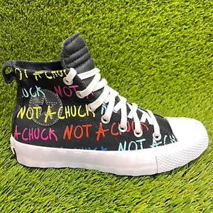 Converse UNT1TL3D High Not A Chuck Boys Size 5.5Y Black Athletic Shoes Sneakers - Picture 1 of 10