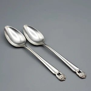 Vintage 1847 Roger Bros Eternally Yours Silverplate Flatware 2 Teaspoons - Picture 1 of 7