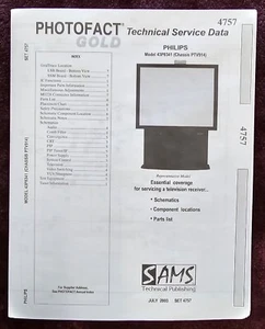 Sams Photofact 4757 Service Manual for Philips 43P8341 (Chassis PTV914) - Picture 1 of 1