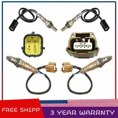 Sensor de oxígeno O2 aguas arriba + aguas abajo para Nissan 370Z V6 2011 2012 2013 3,7 L 4 piezas Foto 1 de 4