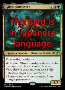 MTG GLISSA SUNSLAYER FOIL EXC - GLISSA, DISTRUTTRICE DEI SOLI 202 - ONE JP - Picture 1 of 1