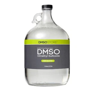 DMSO 1 Gallon Glass Jug Non-diluted 99.995% Low odor Dimethyl Sulfoxide  - Picture 1 of 10