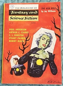 Arthur C Clarke C S Forester / MAGAZINE OF FANTASY AND SCIENCE FICTION JUNE 1956 - Imagen 1 de 1