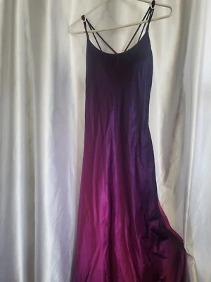 Vintage Onyx Nite Ball dress/Gown 6 Purple/pink Sleeveless open back USA - Image 1 of 4