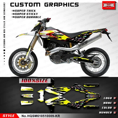 Calcomanías gráficas de carreras para motocicletas hágalo usted mismo para SM 610 2005 2006 2007 2008 2009 2010 Foto 1 de 4