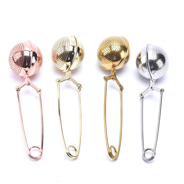 1PC Tea Infuser Stainless Steel Sphere Tea Strainer Spice Filter Handle Tea Bal: Photo Related