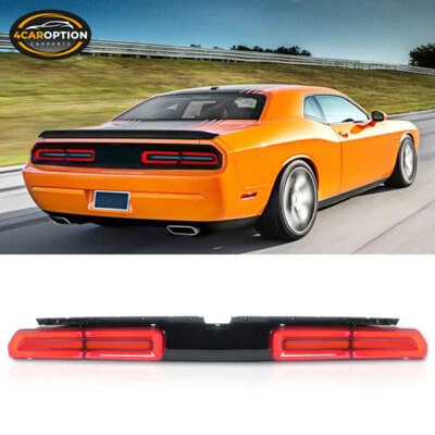 Fits 08-14 Dodge Challenger Sequential Turn Signal LED Tail Lights LH RH - Red Foto 1 de 4