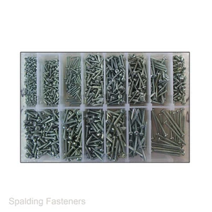 Verschiedene verzinkte Pan Head Pozi Blechschrauben - No2 No4 No6 - Bild 1 von 4