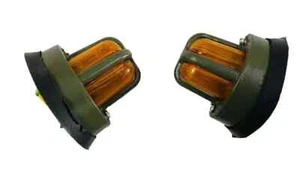 PARKING LIGHT PAIR WITH GRILL FOR JEEPS WILLY FORD MB GPW CJ2A CJ3B CJ3B #B562 - Picture 1 of 4
