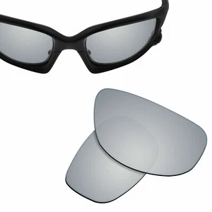 Polarized Replacement Lenses for-OAKLEY Split Jacket Sunglasses Silver Titanium - Picture 1 of 5