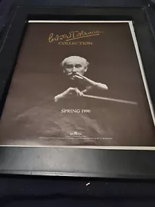 Arturo Toscanini Rare Original BMG Classical 1989 Promo Poster Ad Framed! - Picture 1 of 1