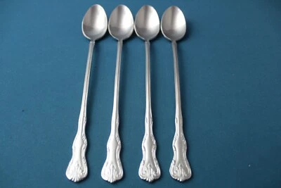 4 cucharas de té helado Reed & Barton Select VICTORIA 18/10 acero inoxidable China NUEVO 7 3/4" Foto 1 de 4