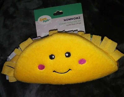*NEW* Zippy Paws 8' NOMNOMZ Squeaky Plush Stuffed Taco 🌮 Toy For Dogs - Image 1 of 4