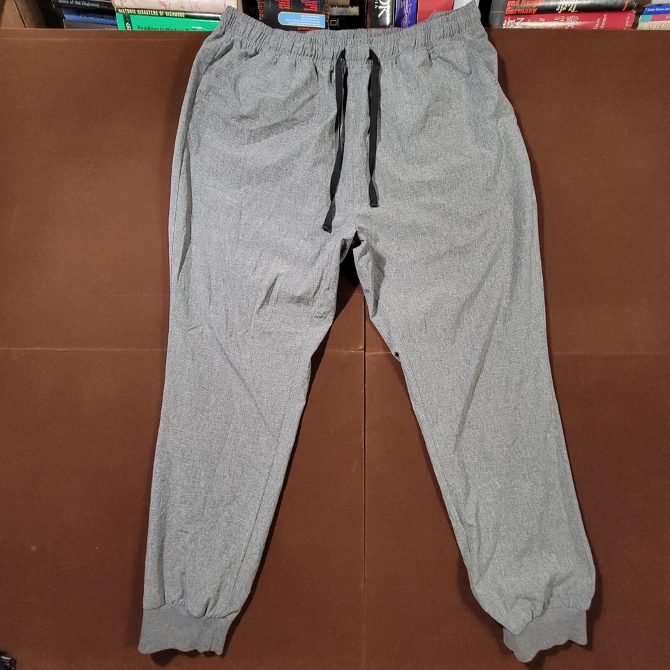 MedGear Womens Stretch Scrub Bottom 2XL Heather Graphite Gray 4 Pocket Nurse Dr - Image 1 of 4