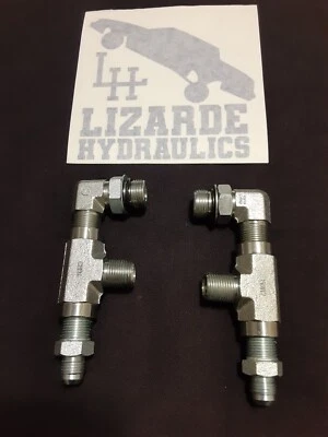 Lowrider Hydraulics, Accumulator (90°) fittings **2 kits  - Image 1 of 2