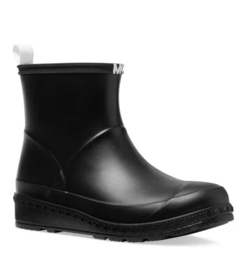 MICHAEL by Michael Kors Mac Rain Bootie in Black/Optic White Women’s Size 9 NIB - Image 1 of 4