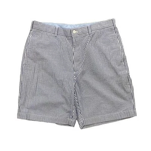 BROOKS BROTHERS "346" HOMBRE AZUL/BLANCO ALGODÓN RAYAS SEERSUCKER SHORTS TALLA 35 - Imagen 1 de 4