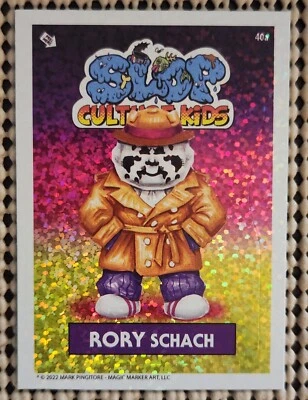 RORY SCHACH SLOP CULTURE KIDS SERIES 1 STICKER FOIL SP CHASE CARD WATCHMEN  - Image 1 of 2