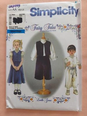 Simplicity 9010 Infant's Shirt, Vest, Pants & Skirt Pattern Size 1/2 - 1 - 2 - Image 1 of 2