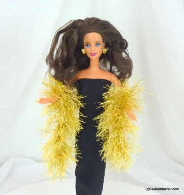 Ручной работы 4 Барби Боа надежном шаль одежды fashionista Gold Dazzle 14 в FR MTM - Изображение 1 из 3