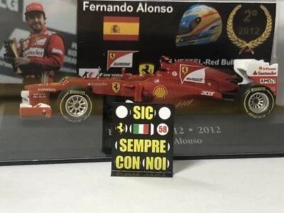 Pitboard 1:43 (Pizarra F1) / Fernando Alonso (Ferrari) 2012 / Simoncelli Foto 1 de 3