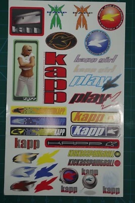 Hoja de pegatinas KAPP. NOS. ¡Vieja escuela! ¡Vintage! RARO! Foto 1 de 4