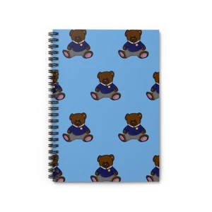 Classy Teddy Bear Spiral Notebook - Ruled Line - Picture 1 of 6