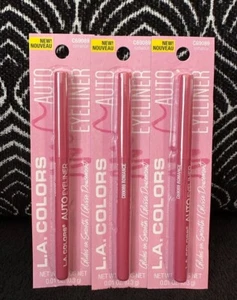 3pk LA COLORS PINK ROMANCE C69089 CREAMY CRAYON TWIST-UP EYELINER OR LIP LINER - Picture 1 of 5