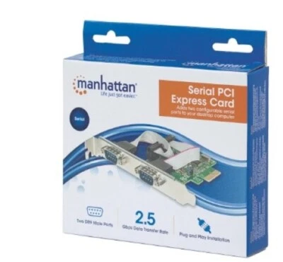 Scheda PCI Express Seriale 2 Porte DB9 M - Immagine 1 di 2