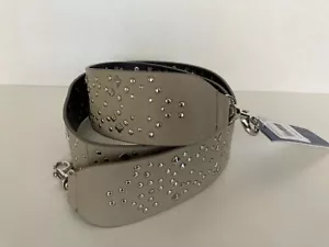 Bolso de Mano Rebecca Minkoff Guitarra Multi Tachonas Cuero al Hombro Caqui - Nuevo con Etiquetas - Imagen 1 de 10