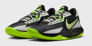 Nike Precision 6 "Black/Sail/Volt" Men's Basketball Shoe Size 10 - Picture 1 of 8