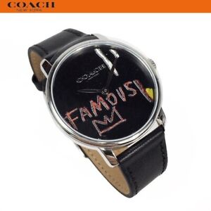 COACH × JEAN-MICHEL BASQUIAT Collaboration Wristwatch Mens 40mm From Japan