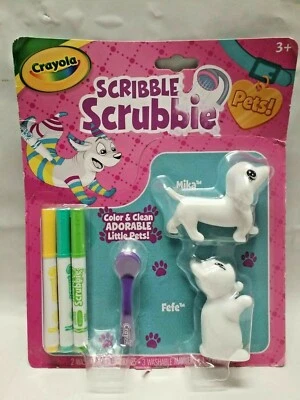 Новый набор игрушек Crayola Scribble Scrubbie Pets собака мика и кошка Fefe - Изображение 1 из 2