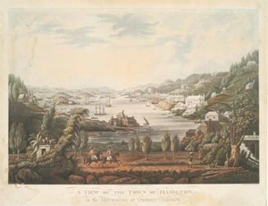Poster - Hamilton Bermuda (1816) Vintage Pictorial Map (1870), 4 Sizes - Picture 1 of 21