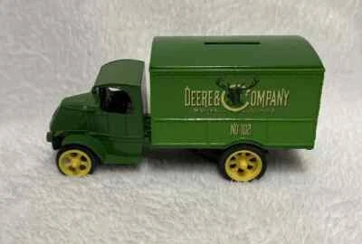 Ertl 1926 年 Mack 卡车 Van Bank 压铸金属约翰迪尔罕见版完好 — 第 1/4 张图片