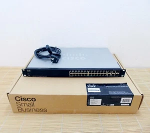 SRW2024-K9 Cisco SG300-28 28-port Gigabit Managed Switch used in Box - Bild 1 von 1